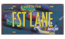 nascar FST LANE metal plate made in usa