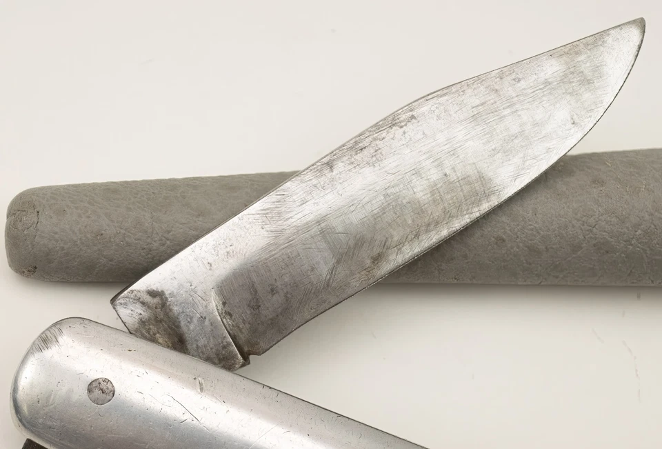 Cuchillo Jack de Bolsillo Hecho a Mano Personalizado Acero al Carbono Aluminio Mango Fácil de Abrir Foto 4 de 4