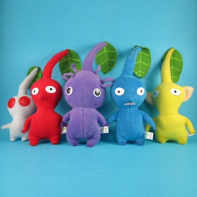 RARE Red Blue Yellow White Purple PIKMIN Vintage Nintendo Plush