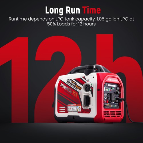 4KW Gas / LPG Portable Generator Inverter Bluetooth E-start Super Quiet - Picture 5 of 15