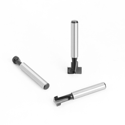 1X/3X 1/4" 6mm Shank, T-Track T-Slot Keyhole Router Bit Set, Wood Cutter - Picture 5 of 19