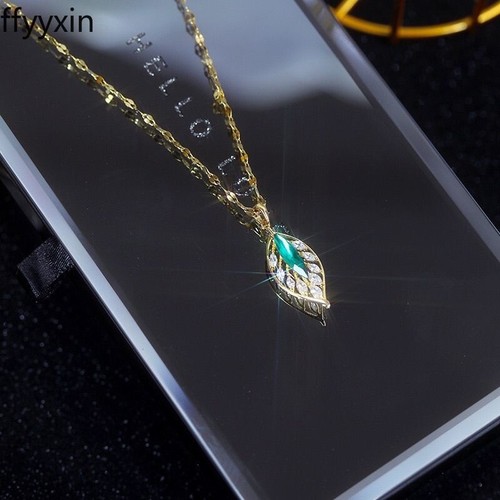 Honkai Star Rail Aventurine Cosplay Necklace Gold Chain Alloy Pendant Jewelry - Picture 2 of 6