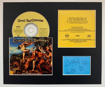 CRASH TEST DUMMIES - Signed Autographed - MMM. MMM.  MMM. MMM. - Album Display
