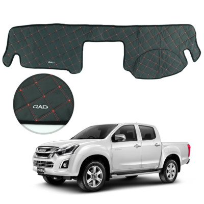 Console Rug Dash Mat Leather Black 1 Pc Fits Isuzu D-max Holden Pickup 12 - 2017