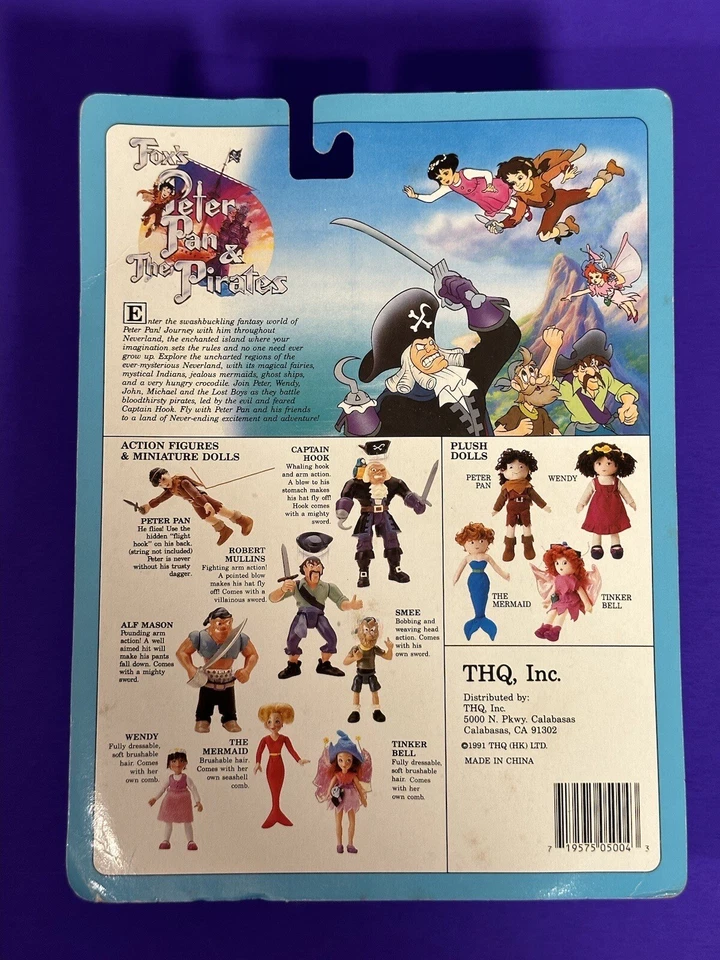 Винтажная фигурка 1991 Fox's Peter Pan & The Pirates TINKER BELL 4,5 дюйма THQ НОВАЯ, НОВАЯ ИЗ СТАРЫХ ЗАПАСОВ - Изображение 3 из 4