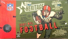 2001 Topps Heritage Football Sealed Hobby Box