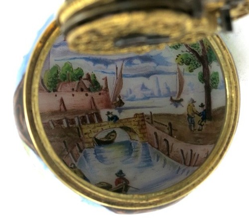 Antique Pocket Watch - Gold & enamel, Hubert, London, c1720 - Picture 12 of 12