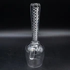 Steuben Art Glass Crystal Art Twist Dinner Bell 8011 -6 1/8" - FREE USA SHIPPING