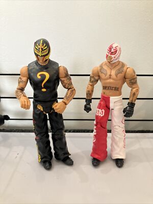 Lot of 2 2011 Mattel WWE Rey Mysterio Basic Action Figures