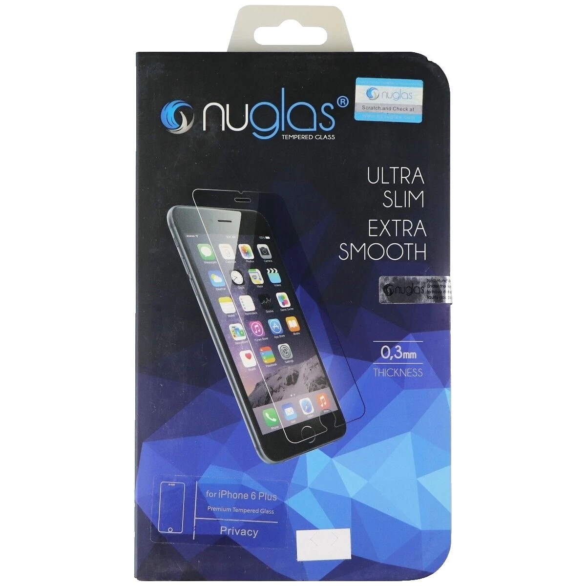 Nuglas Cell Phone Screen Protectors for Apple iPhone 6 Plus
