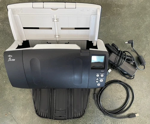 FUJITSU fi-7180 DOCUMENTS SCANNER PA03670-B005 w/ AC Adapter + USB Cable