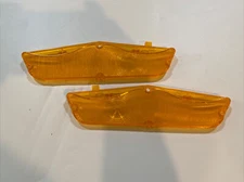 1962 62 Chevrolet Impala Parking Light Lamp Lens Pair Amber