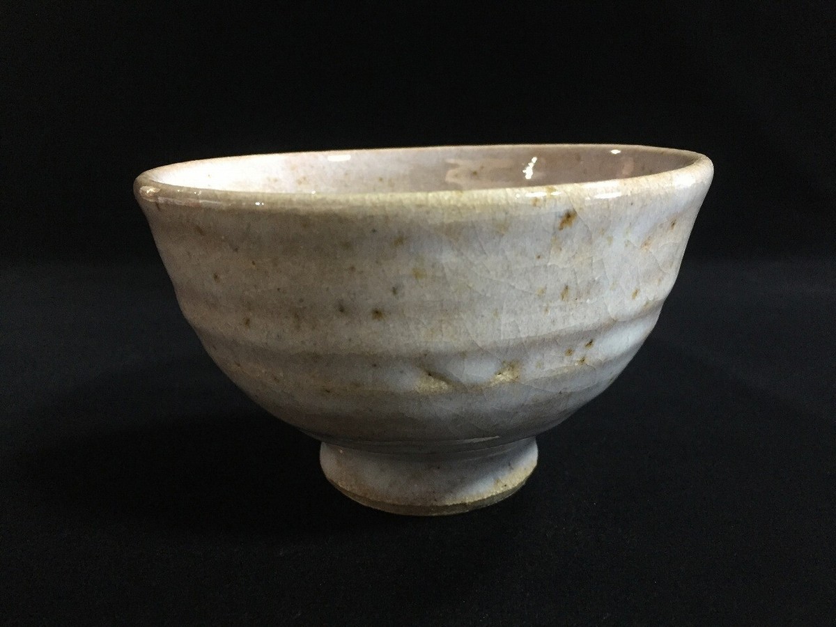 美術品　茶碗　茶盌　茶道具　japaneseceramic M0895 Japanese Pottery Tea Ceremony Bowl Cup CHAWAN Vintage