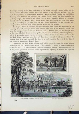 Antiker alter Druck Eton College Spielfelder Kricketplatz Cassell um 1882 19.