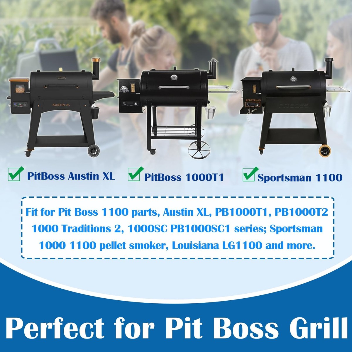 Grill Grates Replacement for Pit Boss Pro 1000 Grill Parts