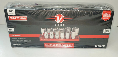 #ad #ad Craftsman V Series 3 8quot; Drive 6 Pt Metric 12 Piece Socket Set CMMT17530V $48.95