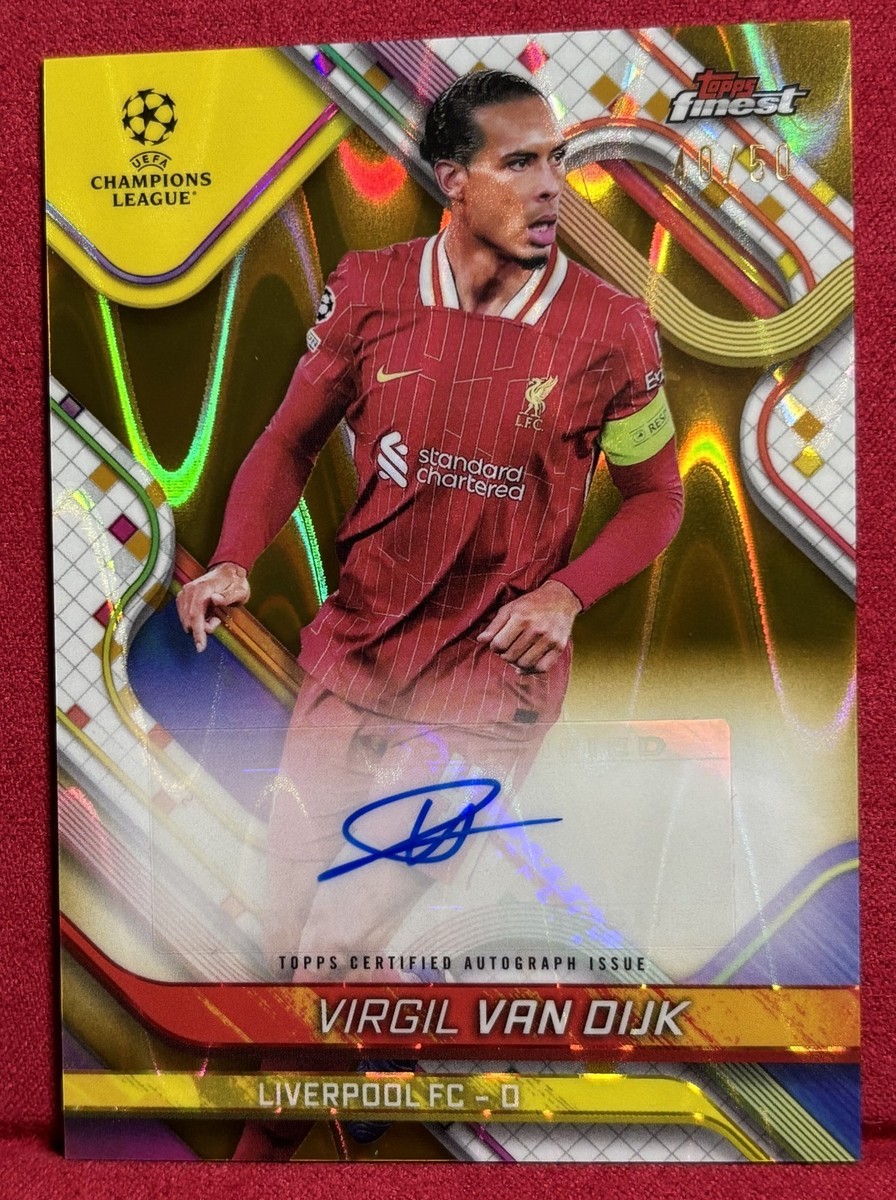 50枚限定】Virgil Van Dijk Auto 節約 サイン PSA10 PANINI ファン