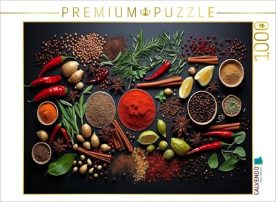 CALVENDO Puzzle Scharf und würzig - Gewürze arrangiert | 1000 Teile Lege-Größe 6