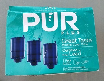 PUR PLUS Great Taste Faucet Mount RF-9999 Replacement Filters 3 Pack NEW SEALED