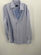 Pre-Owned Giorgio Armani Blue Size XL Men's Button Down
