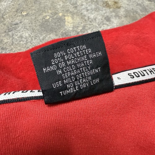 Vtg Southpole Mens Tracksuit 2XL Red Velour 2 Piece Athletic Oversized Hip Hop - Picture 7 of 23