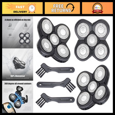 3 Pack Replacement Blades for Electric Razor, 5 Blade Shaver Heads 3 Brushes