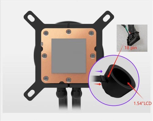 For NZXT KRAKEN PLUS 240/280/360MM Connector Cable Cord Wire Power Supply Line - Afbeelding 3 van 8