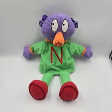 Vintage The Letter People Hand Puppet Plush Mr. N Noisy Nose Pre-K Learning