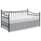 Daybed Skirt with Split Corners Twin Size Gather Dust Ruffle Bedskirt 16 Inch...