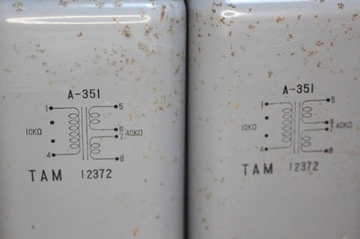 Pair vintage TAMURA A-351 interstage transformer for 12AU7, 6SN7