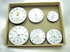 Antique Pocket Watch Movements Lot of 6 Parts Only Elgin, American, Waltham, etc