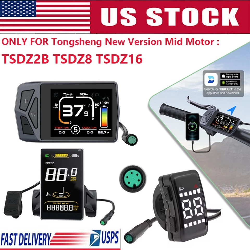 VARSTROM E-Bike Display 5 Pin Female connector For TONGSHENG TSDZ2B TSDZ8 TSDZ16 Motor US