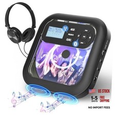 Bluetooth CD Player Portable with FM Transmitter and Dual Speakers