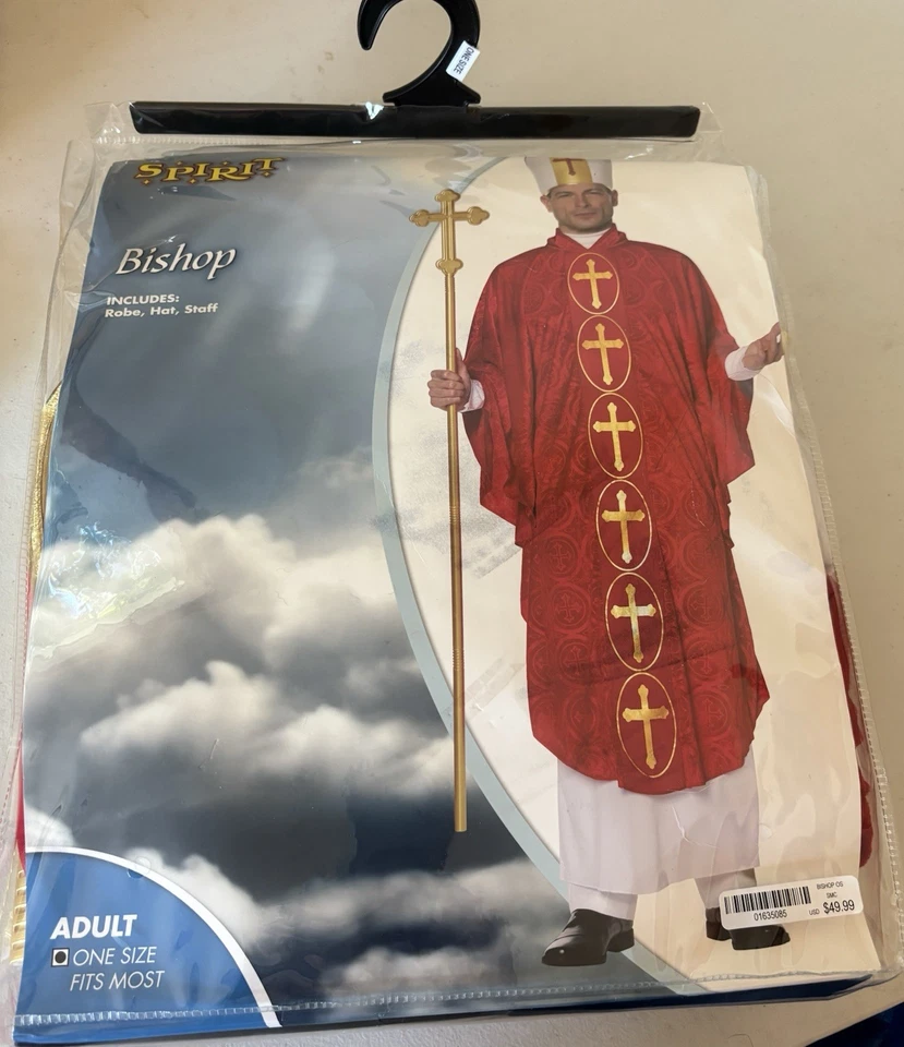Espíritu Halloween Adulto Obispo Disfraz Divertido Disfraz Halloween Foto 2 de 4