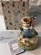 TOM KITTEN - Au Clair De La Lune - BEATRIX POTTER Music Box Hand Painted BOXED