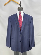 Ermenegildo Zegna TROFEO 100 wool navy 2 Button suit jacket blazer US Size 50L
