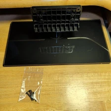 Funai Sanyo FW32D25T TV Stand Base w/ Screws – Original Glass Pedestal