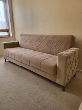 Luxurious Modern Turkish Ottoman 3 Seater Sofa Bed with Storage New RRP £499