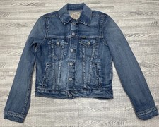 Vintage POLO RALPH LAUREN Kid's Girl's Denim Trucker Jean Jacket Size M 14-16 