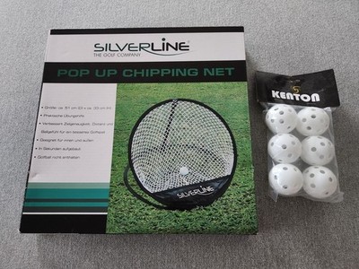 Silverline Pop Up Chipping Netz Outdoor Golf Indoor Golfbälle Ø 52 cm NEU & OVP