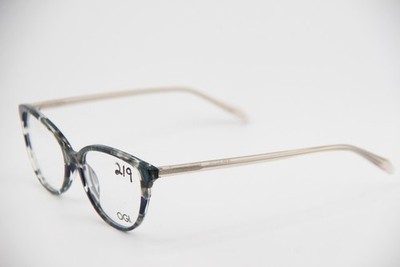NEW OGI 15 BELOW/421 BLUE GREY MARBLE EYEGLASSES FRAMES 54-16