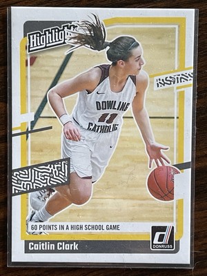 2024 Panini Caitlin Clark Collection Donruss Highlights #H3 60 Points In Game