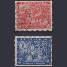 SBZ, Michel Nr. 230-231 gestempelt - Leipziger Messe 1949 63539