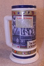 2009 COORSLIGHT NFL THE SIXTIES & SEVENTIES STEIN 7 1/4" NO COA NO BOX