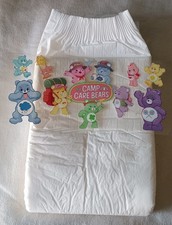 Mega adult disposable ABDL diaper-Care Bears READ DESCRIPTION FULLY