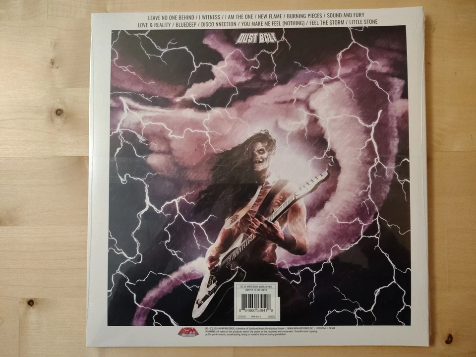 NEU / OVP / Ungespielt: White/Black Marbled Vinyl -  Dust Bolt - Sound & Fury - Bild 2 von 4