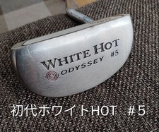 ODYSSEY WHITE HOT 5 Mallet Putter White with Bonus