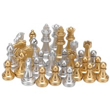 RASTKY Tournament Chess Set Hot Stamping Gold Silver Chess Set With