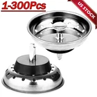 Stainless Steel Home Kitchen Sink Drain Stopper Basket Strainer Waste Plug Lot