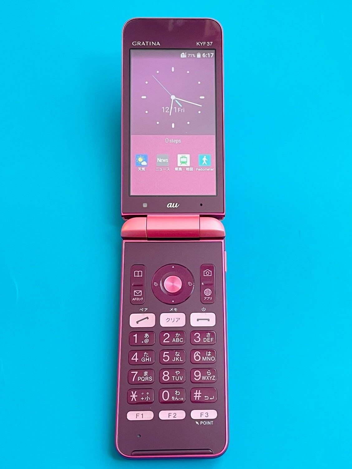 KYOCERA GRATINA KYF37 Android Flip Phone Pink Unlocked From 
